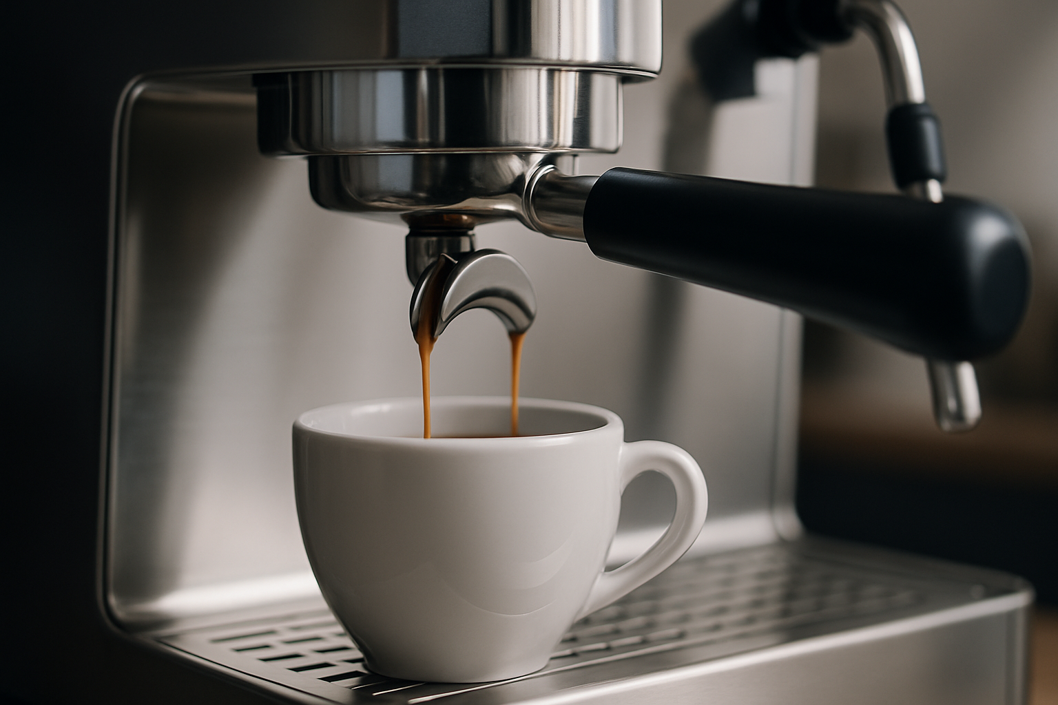 Verschiedene Einsteiger-Siebträgermaschinen im Vergleich auf einer Küchenarbeitsplatte